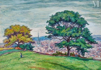 Rouen, vu de la côte de Sainte Catherine