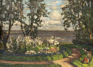 Jardin au bord de l'eau