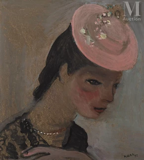 Portrait de femme au chapeau