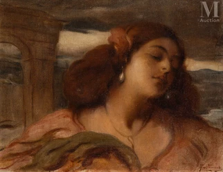 Jeune femme aux perles baroques