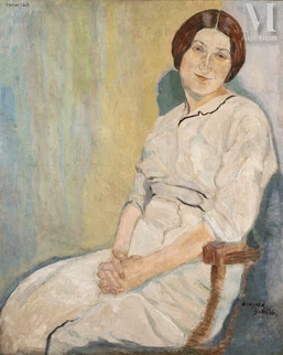 Portrait de la femme du peintre, Aurelia Polturak