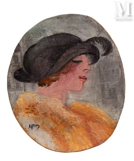 Élégante au chapeau
