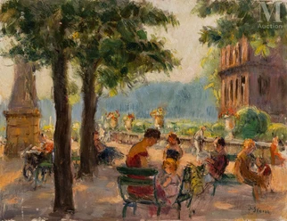 Familles au jardin du Luxembourg