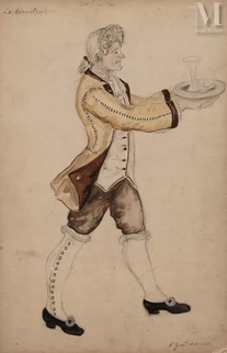 Projets de costume pour le théâtre Antoine, Le serviteur