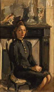 Portrait de femme dans un intérieur