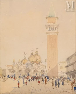 Venise, Place Saint-Marc, 1953