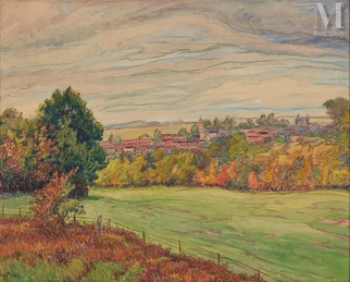 Paysage à la barrière