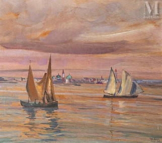 Voiliers dans la lagune
