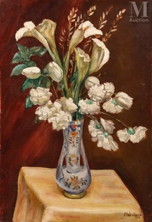 Bouquet d'arums et tulipes