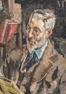 Autoportrait de l'artiste lisant