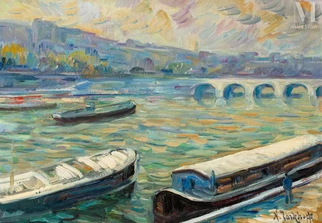 Crépuscule sur la Seine