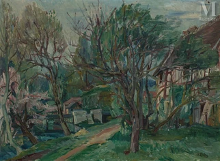 Paysage de campagne, Seine et Marne Réalisé en 1934