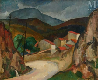 Paysage de Collioure, sur la route de Port-Vendres