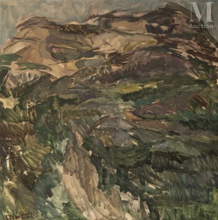 Paysage aux collines
