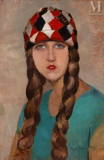 Femme aux nattes