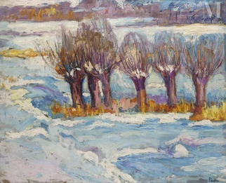 Les saules sous la neige
