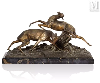 Cerf et biche