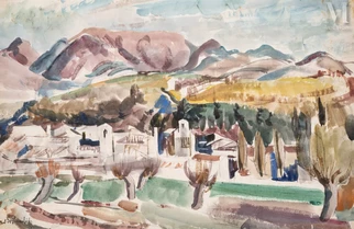 Village au bord de rivière