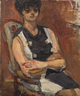 Portrait de femme assise