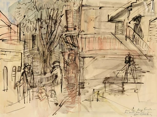 Personnages dans le village