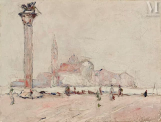 Basilique Santa Maria della Salute depuis la Piazzetta, Venise
