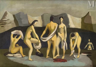 Femmes au bain / Nu allongé