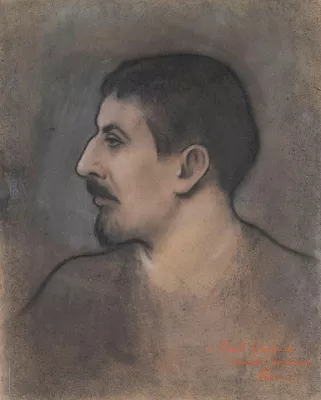 József Rippl-Rónai — Portrait de Paul Gauguin de profil